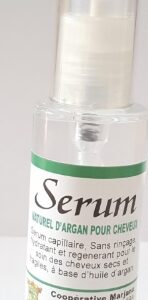 Sérum capillaire à base d'huile d'argan 100% Bio 50ml