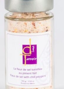 Fleur de sel torréfiée au piment fort - 100g